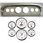 61-66 Ford Truck Silver Dash Carrier Concourse White Face Gauges