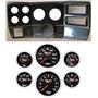 84-87 Chevy Truck Carbon Dash Carrier Concourse Black Face Gauges