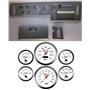 82-86 S10 Pickup Silver Dash Carrier Concourse White Face Gauges