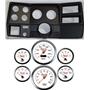 73-83 GM Truck Black Dash Carrier Concourse White Face Gauges