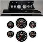 67 Chevelle Carbon Dash Carrier Concourse Black Face Gauges