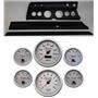 67 Chevelle Black Dash Carrier Concourse Silver Face Gauges