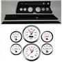 66 Chevelle Black Dash Carrier Concourse White Face Gauges