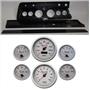 66 Chevelle Carbon Dash Carrier Concourse Silver Face Gauges