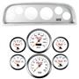 60-63 Chevy Truck Silver Dash Carrier Concourse White Gauges
