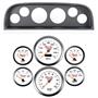 60-63 Chevy Truck Black Dash Carrier Concourse White Gauges