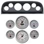 60-63 Chevy Truck Carbon Fiber Dash Carrier Concourse Silver Gauges