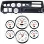 70-72 Chevelle Sweep Carbon Dash Carrier Concourse White Face Gauges