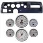 70-72 Chevelle SS Carbon Dash Carrier Concourse Silver Face Gauges