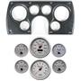 82-89 Camaro Carbon Dash Carrier Concourse Silver Face Gauges