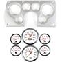 82-89 Camaro Silver Dash Carrier Concourse White Face Gauges