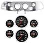 70-78 Camaro Silver Dash Carrier Concourse Black Face Gauges