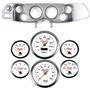 70-78 Camaro Silver Dash Carrier Concourse White Face Gauges