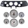 70-78 Camaro Carbon Dash Carrier Concourse Silver Face Gauges