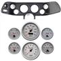 70-78 Camaro Black Dash Carrier Concourse Silver Face Gauges