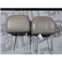 2003 2004 GMC 2500 SLT CREWCAB FRONT SEATS LEATHER HEAD RESTS (BEIGE) TAN SET