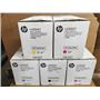 LOT OF 5 NEW SEALED HP OEM TONER CARTRIDGES CE260AC, CE261AC, CE262AC, 2XCE263AC