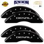 34219sdnlbk New Caliper Covers Set 4 Black finish Silver Denali Sierra 2500 3500