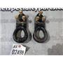 2000 2001 FORD F350 F250 XLT 7.3 DIESEL ZF6 4X4 OEM FRAME MOUNT TOW HOOKS (PAIR)