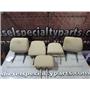 2012 2013 2014 FORD F150 XLT CREWCAB OEM HEADRESTS CLOTH (TAN) SET OF FIVE