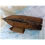 Boaters' Resale Shop of TX 2409 0171.31 PRIMITIVE WOODEN BOAT HULL & STAND MODEL