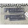 1992 1993 FORD OEM ( F250 CUSTOM ) FENDER EMBLEMS (PAIR) SET