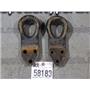 2000 - 2003 FORD F350 F250 XL XLT 7.3 DIESEL OEM FRAME MOUNT FRONT TOW HOOKS