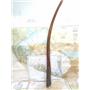 Boaters' Resale Shop of TX 2501 0254.75 TEAK TILLER HANDLE w 1.25" RUDDER HEAD