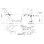 Boaters' Resale Shop of TX 2504 1147.67 SCANSTRUT FLAGSHIP TAPERED RADAR MOUNT