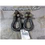 2003 2004 FORD F250 XLT 5.4 ZF6 4X4 FRONT FRAME MOUNT TOW HOOKS (SET) BLACK