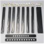 8 On-Stage RPB1000 & RPB2000 Black Rack Panels 1RU 2RU #55992