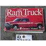 2001 DODGE 3500 2500 EXTENDED CAB SLT 5.9 DIESEL NV5600 4X4 OWNERS MANUAL