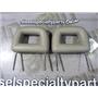 2003 2004 BUICK REGAL LS 3.8 V6 AUTO OEM FRONT SEAT LEATHER HEAD RESTS (TAN)
