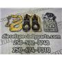 2000 2001 FORD F350 XLT EXT CAB 7.3 DIESEL ZF6 2WD TOW HOOKS ( BLACK ) SET OF 2
