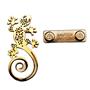 Garden Geckos Metal Gecko Pin by Tin Robot Games - SEALED