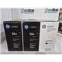 Lot of Three New Genuine HP 55X High Yield Original LaserJet Toner Cartridges
