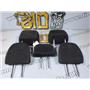 2012 2013 FORD F150 XLT 3.5 ECOBOOST AUTO 4X4 HEADRESTS SET (5) CLOTH BLACK OEM