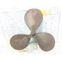 Boaters' Resale Shop of TX 2606 2705.05 BRONZE 3 BLADE 20LH18 PROP - 1.25" SHAFT