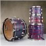 1968 Ludwig 4-Piece Psychedelic Red Drums #59132
