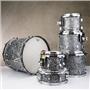 Ludwig Legacy Maple Black Diamond Pearl 6pc Drums & DW Side Snare & Cases #59094