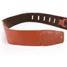 2 Gibson ASGG-SL20 Saddle Leather Black & Tan Guitar Straps Mitch Holder #48674