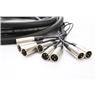 3 21ft Hosa High Definition 8-Channel XLR-XLR Male Female Snake Cables #48842