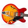 Hondo H935 Revival Semi-Hollow Body Sunburst Guitar w/ Bigsby DiMarzio #52104