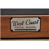 West Coast 46" x 19" Custom Walnut Wood Slanted Pedal Board #52800