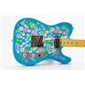 Lush John Doe Blue Flower Electric Guitar w/ Fender Telecaster Case #49806