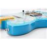 Lush John Doe Blue Flower Electric Guitar w/ Fender Telecaster Case #49806