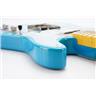 Lush John Doe Blue Flower Electric Guitar w/ Fender Telecaster Case #49806