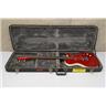 Danelectro U2 Baritone Red Electric Guitar w/ Hardshell Case #56431