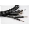 8 2' 24" Mogami 2893 Tiny Telephone TT Patch Cables Black #56548