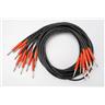 10 3' 36" Mogami 2893 Tiny Telephone TT Patch Cables Black #56550